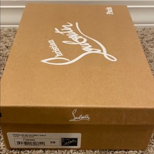 Loubiton Pigalle 85 Patent Shoes, Nude, Size 39